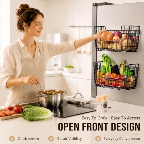 3-Pack Magnetic Shelf for Fridge, Fruit and Vegetable Organizer