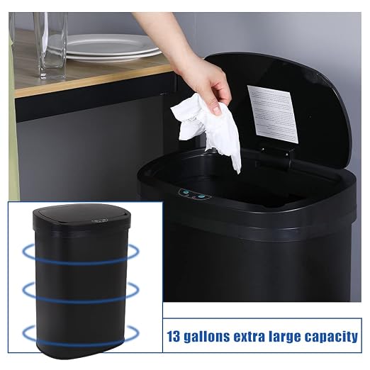 13 Gallon 50 Liter Garbage Can Kitchen Trash Can - Image 7