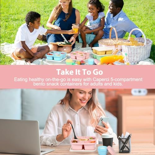 Caperci Original Lunchable Snack Containers for Kids & Adults