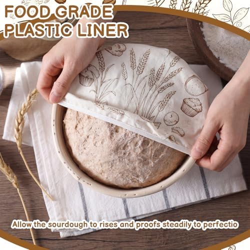 6-Pack Reusable Bowl Covers for Bread Proofing