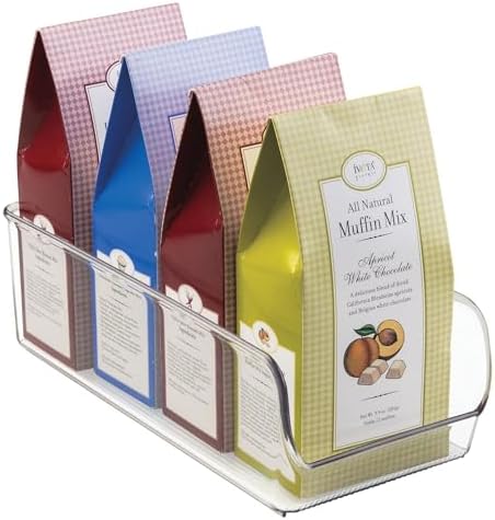 iDesign Linus Collection Organizer Bin, Set of 2, 5.25" x 11" x 3.5"