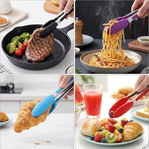 12 Pack 7 Inch Kitchen Tongs