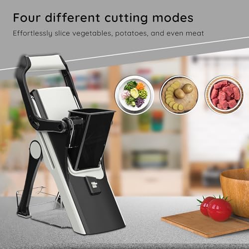 Mandoline Food Slicer with Stainless Steel Blades