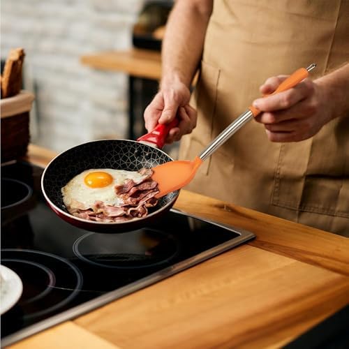 Marsrut 7-Piece Silicone Cooking Utensil Set, Orange