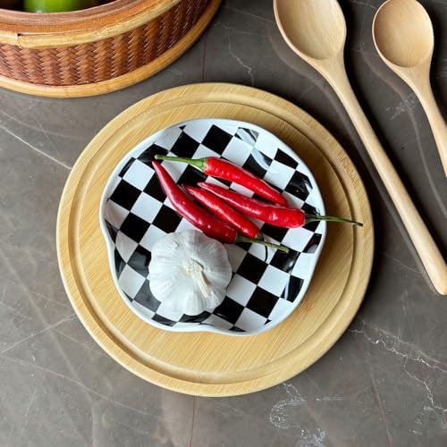 Spoon Rest for Stove Top, 5.3 Inch Ceramic Spoon Holder for Kitchen