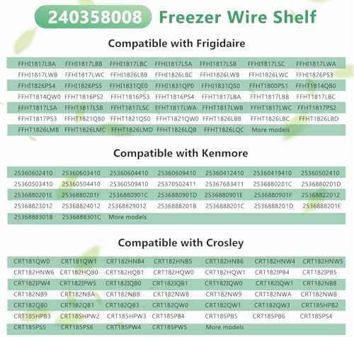240358008 Refrigerator Freezer Full Width Shelf Fits for Crosley