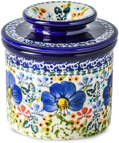 Butter Crock with Lid for Countertop, Ceramic French Butter Keeper