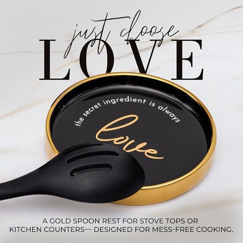 Styled Settings Black and Gold Kitchen Utensil Set, 8-Piece
