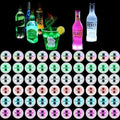 LED Drink Coasters, 60 Pack Multicolor, Round, EVA Material, 3