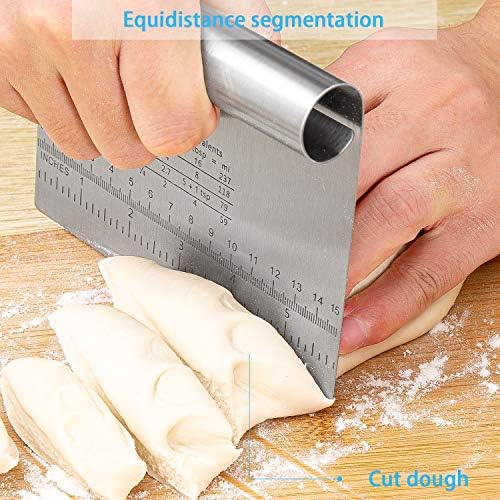 Pro Dough Pastry Scraper/Cutter/Chopper Stainless Steel Mirror