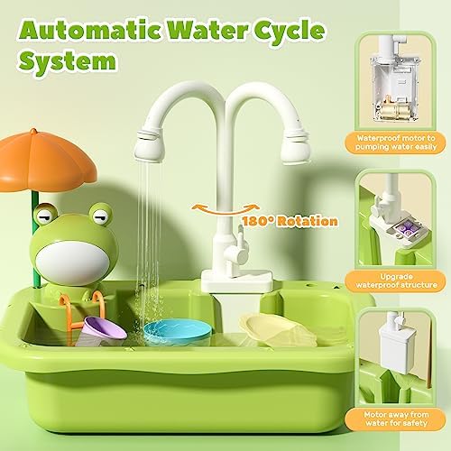 CUTE STONE Play Sink with Running Water