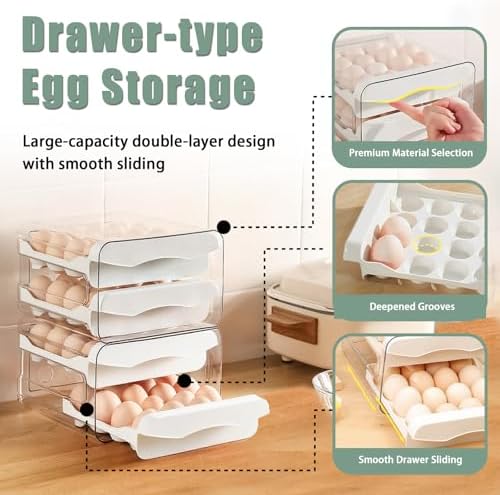 Refrigerator egg tray, refrigerator automatic box, 32 egg dispensers