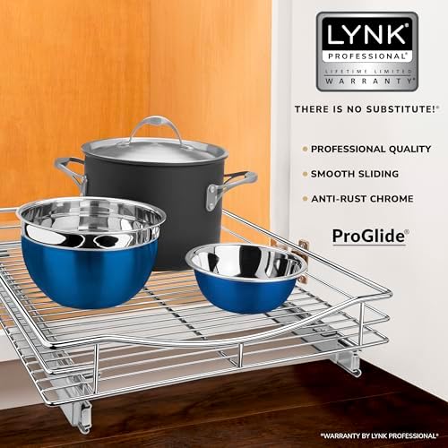 LYNK PROFESSIONAL® Pull Out Cabinet Organizer, Kitchen Slide Out