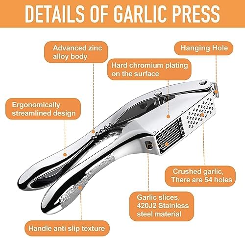 2-in-1 Garlic Press and Slicer