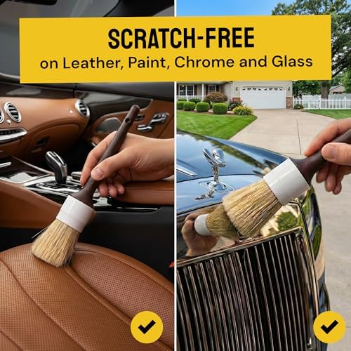 Detail Dudes Car Detailing Brush Set, 3-pc