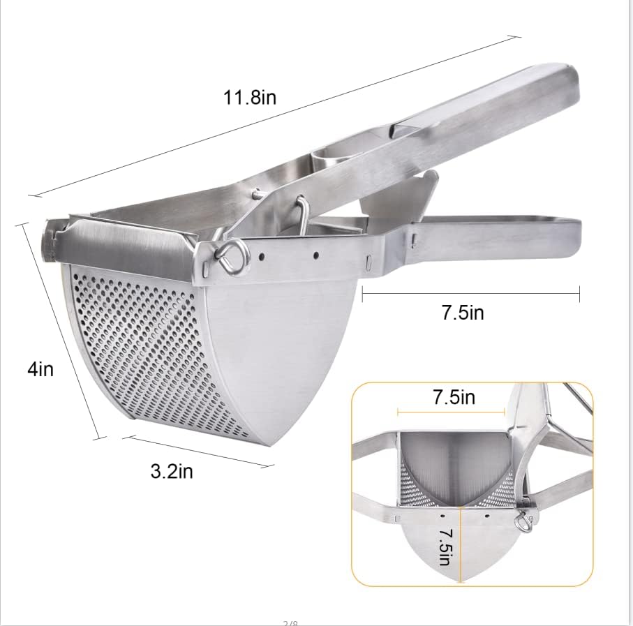 Potato Ricer, CUGLB Stainless Steel Professional Ricer for Mashed