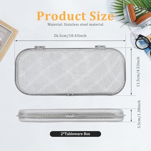 2 Pcs Stainless Steel Dishwasher Basket, Practical Dishwasher
