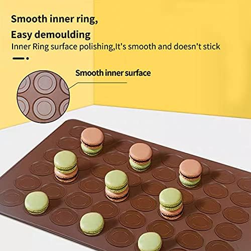 Silicone Macaron Baking Mats, 2 Non-Stick Silicone Baking Mats, Food