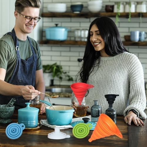 KongNai Kitchen Funnel Set, Small and Large, Kitchen Gadgets