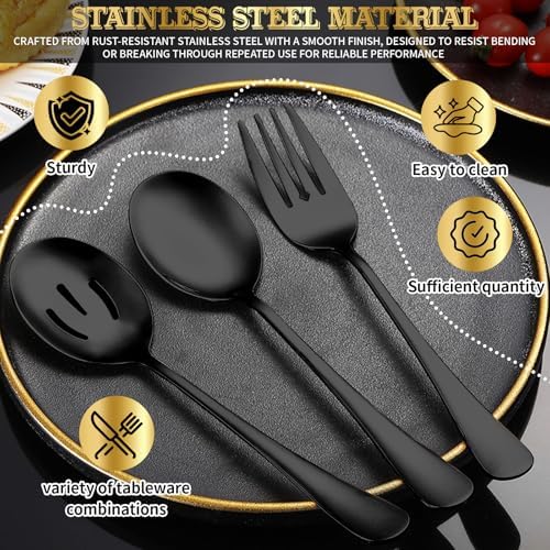36-Piece Stainless Steel Serving Utensil Set – Complete Buffet