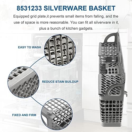 AMI PARTS 8531233 WP8562043 Universal Dishwasher Silverware Basket