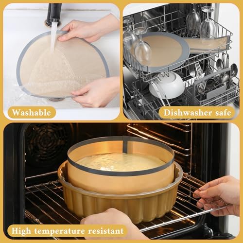 4 Set Silicone Baking Mats for Springform Pans