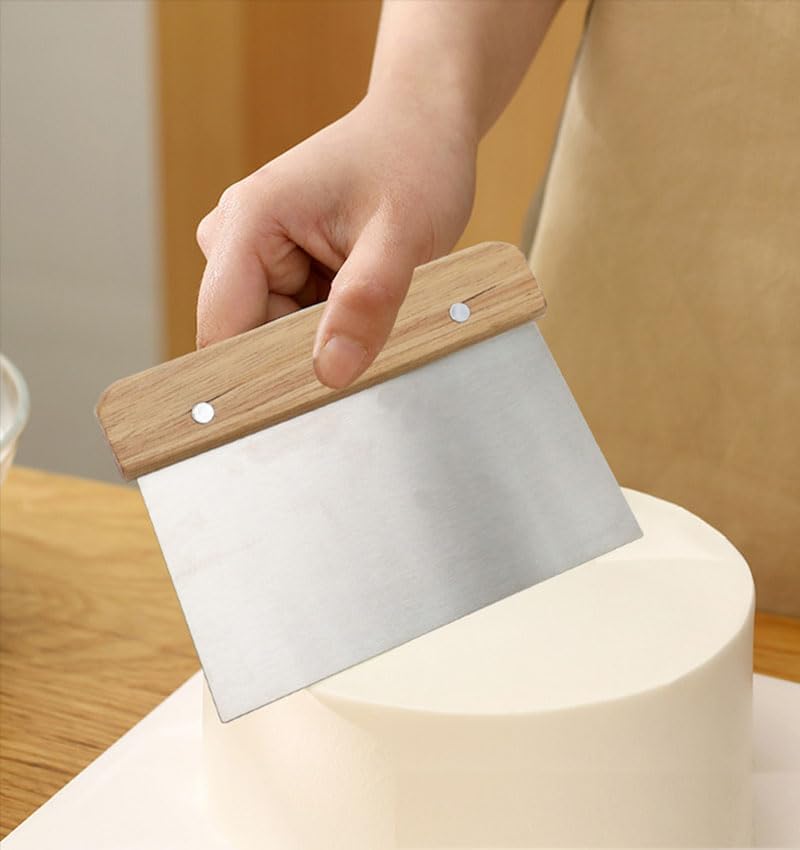 Stainless Steel Scraper & Chopper (2 Pack), Stainless Steel Bench