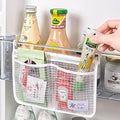 4PCS Refrigerator Door Organizer Set, Fridge Hanging Mesh Bag for