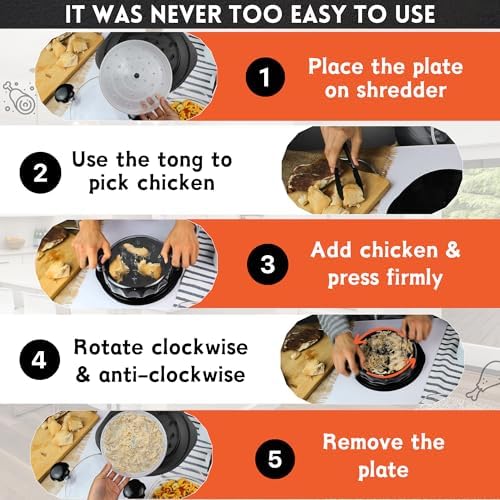 Chicken Shredder Tool Twist, Black