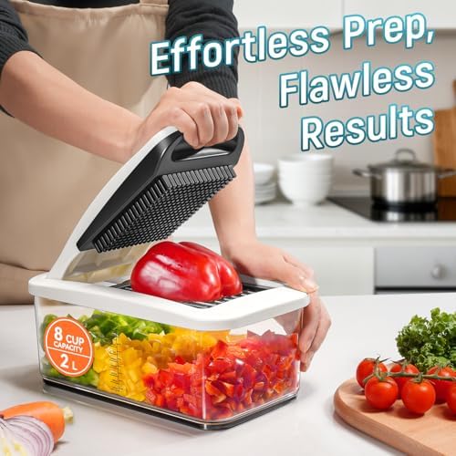 Sopito Vegetable Chopper Mandoline Slicer, 6 Blades