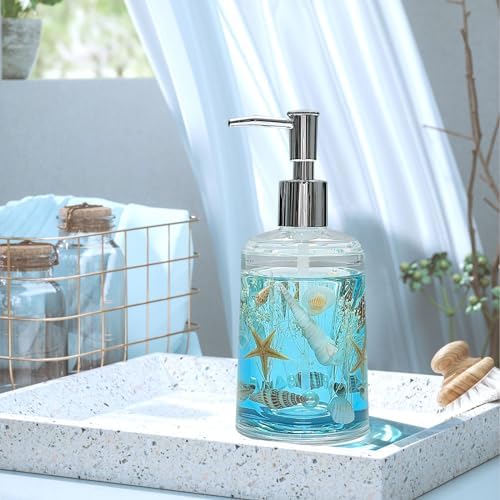 FONMY Acrylic Soap Dispenser, Blue