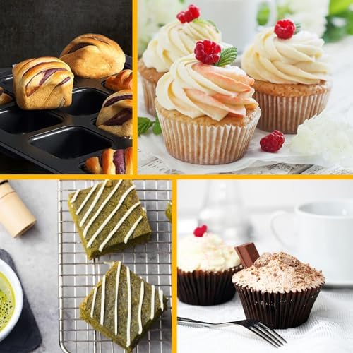 12 Cup Muffin Cupcake Pan, Nonstick Mini Muffin Baking Pan, 12 Cavity