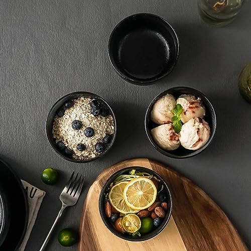 S&Q'S CERAMICS Ceramic Small Bowls for Kitchen, Set of 6, 9 ounces Ice