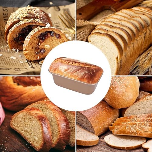 12 Pieces Mini Loaf Pans for Baking Bread Nonstick Carbon Steel Baking