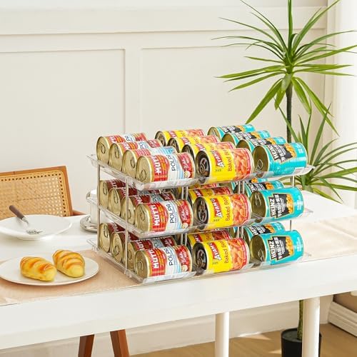 Can Organizer for Pantry, Stacking Can Storage Organizer Hold 36 Cans