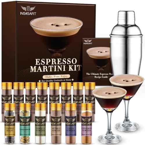 Espresso Martini Gift Kit - All-in-One Cocktail Maker with Espresso