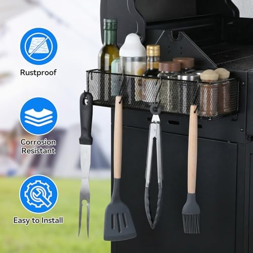 2 Pack Magnetic Storage Bins with Paper Towel Holder for Traeger