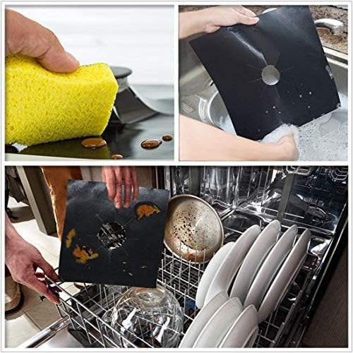 Forlivese Reusable Gas Stove Burner Covers -10 Pack Non-Stick Stovetop