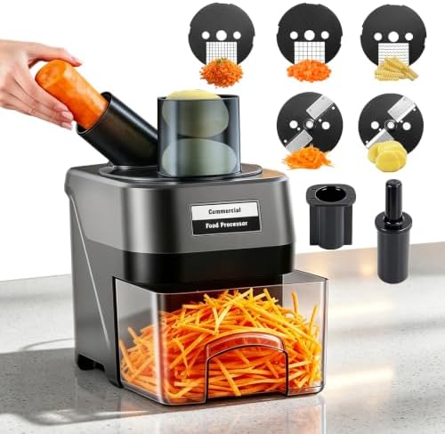 5-in-1 Electric Vegetable Chopper, Commercial Food Processor