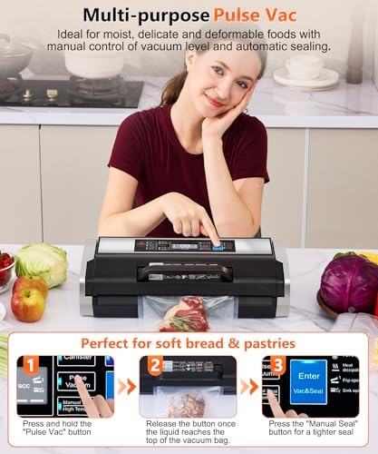 95KPa Commercial Vacuum Sealer, Double Heat Seal