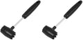 Chef Craft Select Meat Tenderizer, 9.5 inch, Stainless Steel/Black by ChefCraft
