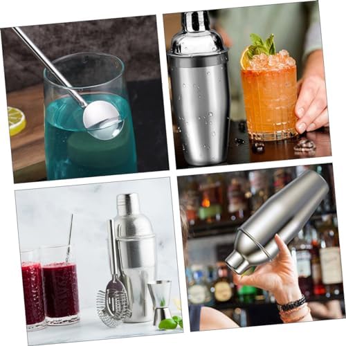 HAKIDZEL 5pcs Stainless Steel Cocktail Bartending Set Stir Bar Spoon