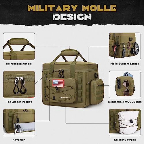Maelstrom Tactical Lunch Box for Men, Cooler Bag with Detachable MOLLE