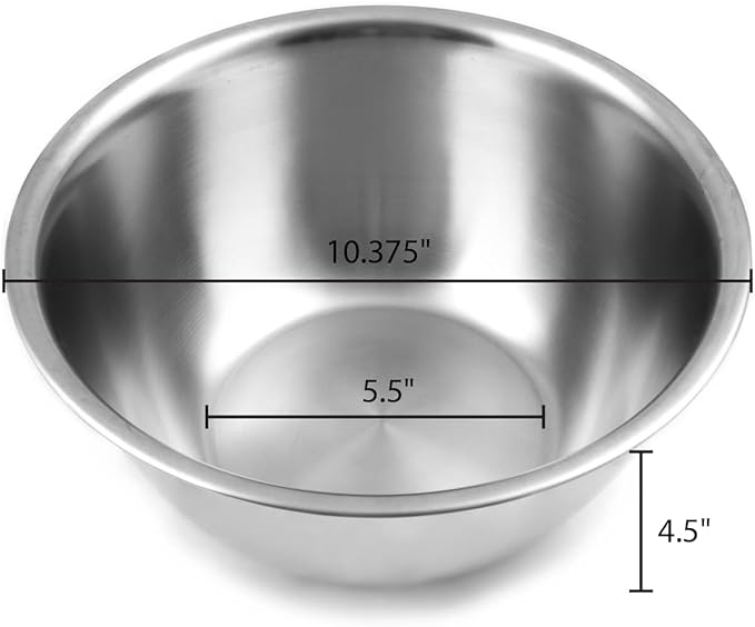 Fox Run Stainless Steel Mixing Bowl, and 10.75 Quarts - Image 6