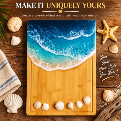 Bulk Wholesale Set of 6 Bamboo Cutting Boards, 18x12 XL, Juice Groove