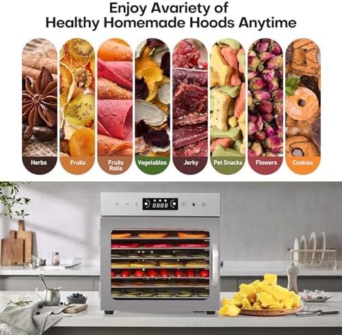 Panana Food Dehydrator, 8-Tray Full Stainless Steel
