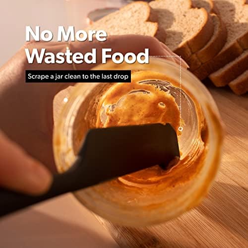 DI ORO Silicone Jar Spatula & Scraper Set - 600F Heat Resistant, 5-Pc