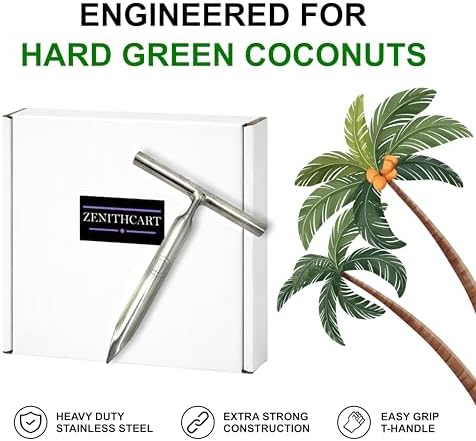 Heavy Duty Food Grade Stainless Steel Tender Green Coconut Opener