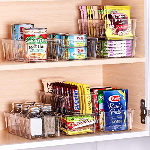 Puricon 2 Pack Pantry Storage Bins for Kitchen Fridge