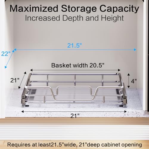 Kitchen Cabinet Pull Out Shelf and Drawer Organizer Slide Out Pantry